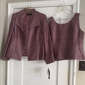 Kasper Mauve Blazer and Top Set